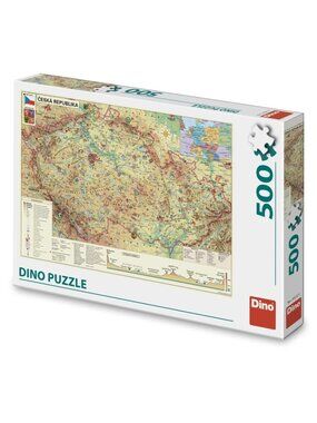 3/88❤️DINO Czech Republic Map Puzzle České republiky Česká Republika Czechia